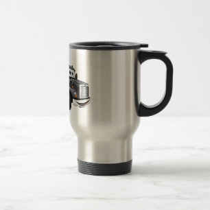 Taza De Viaje Personalizado con grilletes de remolque negro