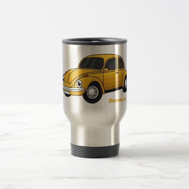 Taza De Viaje Personalizado de coche clásico (Centro)