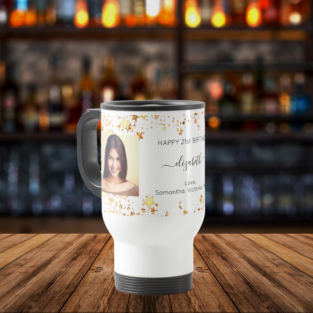 Taza De Viaje Personalizado de cumpleaños foto mejores amigos de (Subido por el creador)