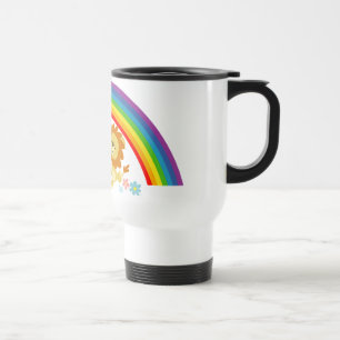 Taza De Viaje Personalizado de leones arcoiris viajan a casa