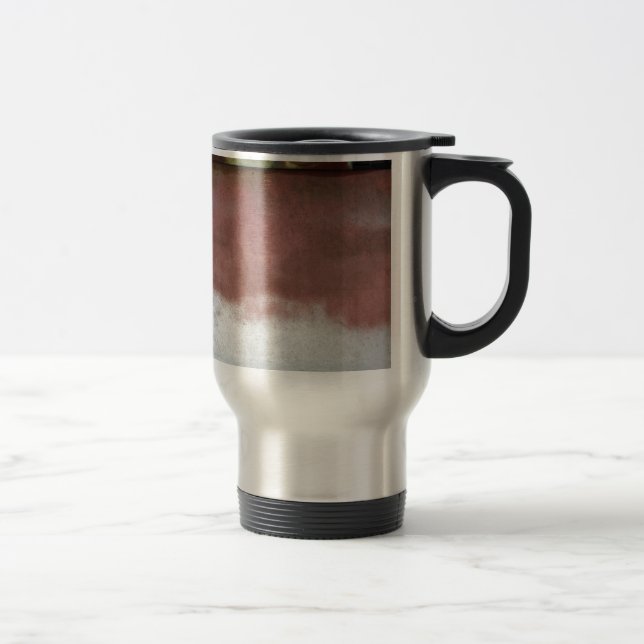 Taza De Viaje personalizado de lujo rosa y blanco (Derecha)