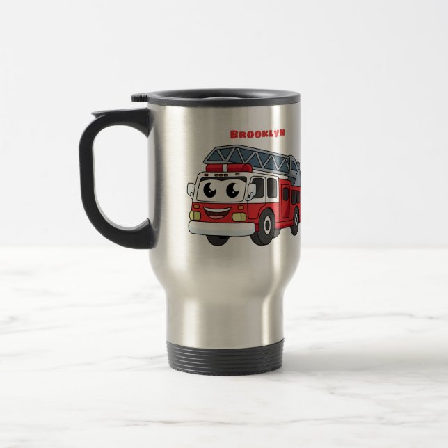 Taza De Viaje Personalizado de motor de fuego alegre (Izquierda)
