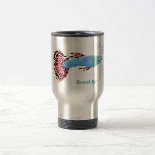 Taza De Viaje Personalizado de peces tropicales adormilados