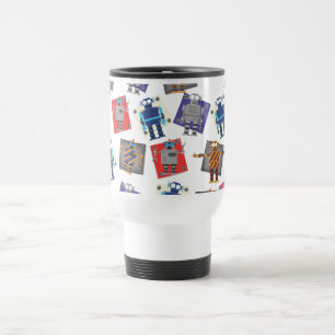 Taza De Viaje Personalizado de robots mecánicos