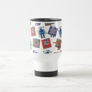 Taza De Viaje Personalizado de robots mecánicos