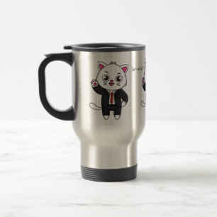 Taza De Viaje Personalizado de traje de negocios