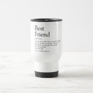 Taza De Viaje Personalizado Definición Divertida de Tu Mejor Ami
