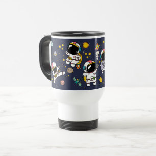Taza De Viaje Personalizado del espacio ultraterrestre astronaut