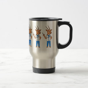 Taza De Viaje Personalizado del médica del antílope de Gemsbok