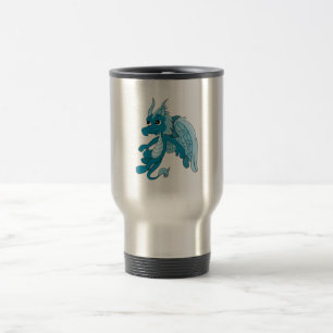 Taza De Viaje Personalizado Dragón Azul