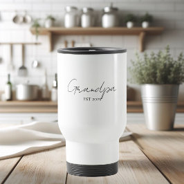 Taza De Viaje Personalizado el abuelo minimalista EST 2025