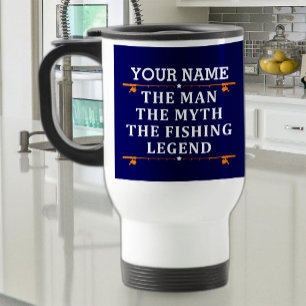 Taza De Viaje Personalizado El Hombre El Mito De La Leyenda Pesq