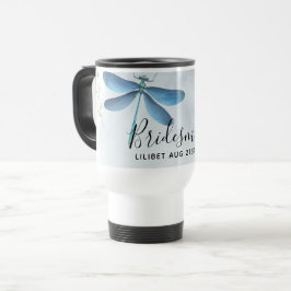 Taza De Viaje Personalizado el partido de novias DragonFly BRIDE