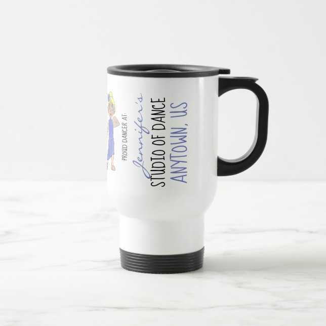 Taza De Viaje Personalizado Escuela de Danza Estudio Orgulloso B (Derecha)