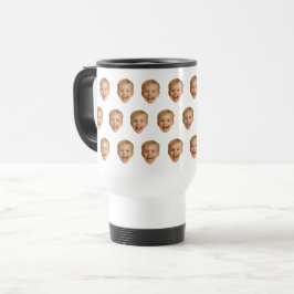 Taza De Viaje Personalizado Face Mug, foto personalizada de cara