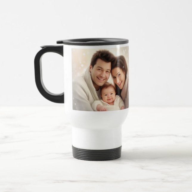 Taza De Viaje Personalizado familiar Regalo moderno de moda foto (Izquierda)