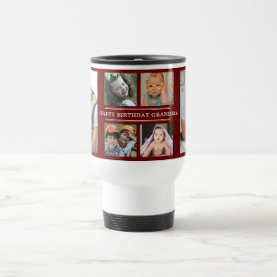 Taza De Viaje Personalizado Feliz Cumpleaños Abuela 6 Foto Maroo
