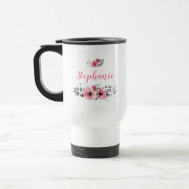 Taza De Viaje Personalizado Floral Coffee Travel Mug