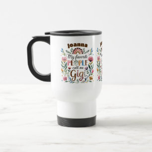 Taza De Viaje Personalizado GIGI Día de la Madre Cumpleaños Navi