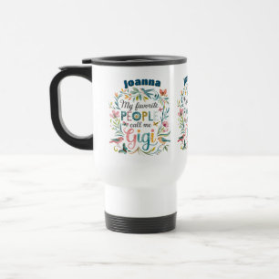 Taza De Viaje Personalizado GIGI Día de la Madre Cumpleaños Navi