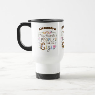 Taza De Viaje Personalizado GIGI Día de la Madre Cumpleaños Navi