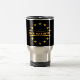Taza De Viaje PERSONALIZADO GOLDEN STARS mug - elegir estilo y c