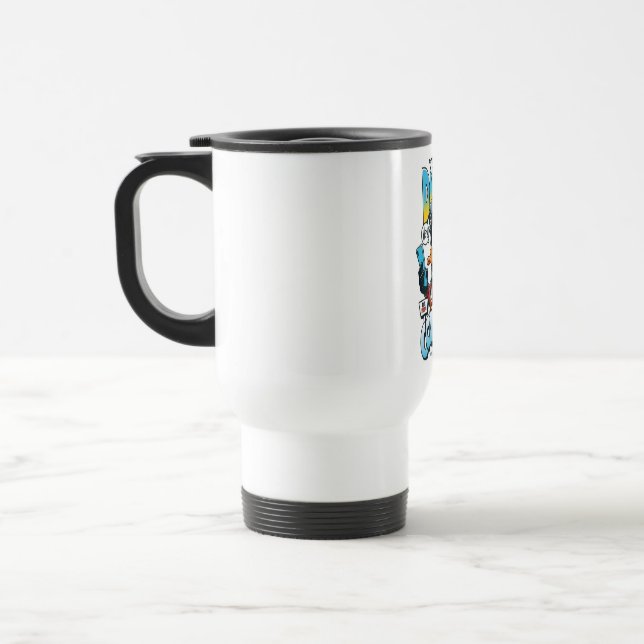 Taza De Viaje Personalizado gracioso (Izquierda)