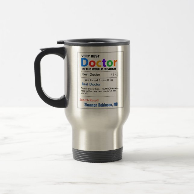 Taza De Viaje Personalizado gracioso mejor regalo Médica Mug (Izquierda)