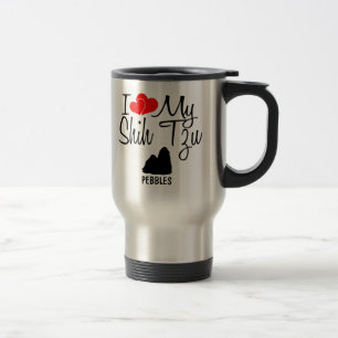 Taza De Viaje Personalizado I Love My Shih Tzu Mug