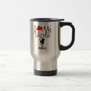 Taza De Viaje Personalizado I Love My Vizsla Mug