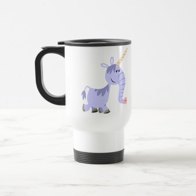 Taza De Viaje Personalizado inusual de Unicorn (Izquierda)