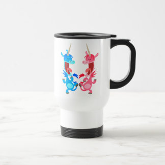 Taza De Viaje Personalizado lindo bailando con el viajero de Uni