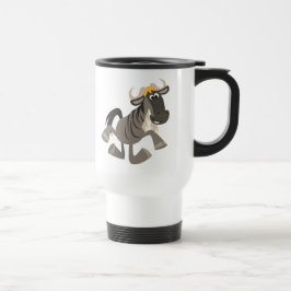 Taza De Viaje Personalizado lindo Tap Dancing Wildebeest Travel 