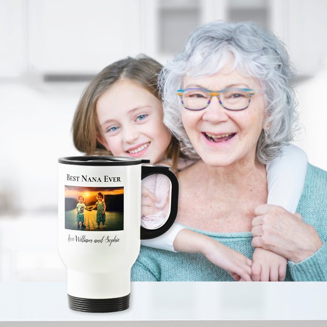 Taza De Viaje Personalizado Mejor Foto Nana Ever (Subido por el creador)