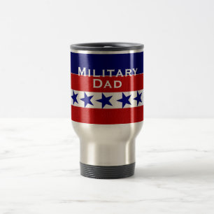 Taza De Viaje Personalizado militar del papá de la familia