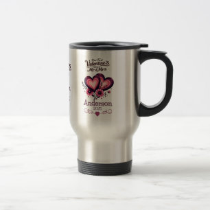 Taza De Viaje Personalizado Nuestro Primer Día de San Valentín S