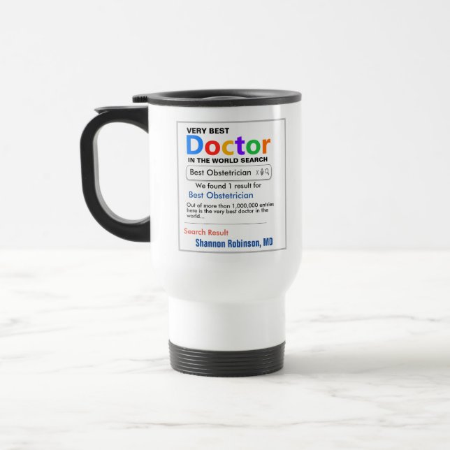 Taza De Viaje Personalizado Obstetricista Mejor Regalo Médica  (Izquierda)