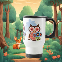 personalizado owl coffee travel mug