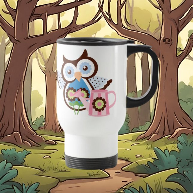 Taza De Viaje personalizado Owl travel mug (Subido por el creador)