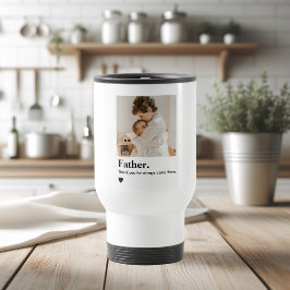 Taza De Viaje Personalizado padre foto barrido de viaje | Regalo