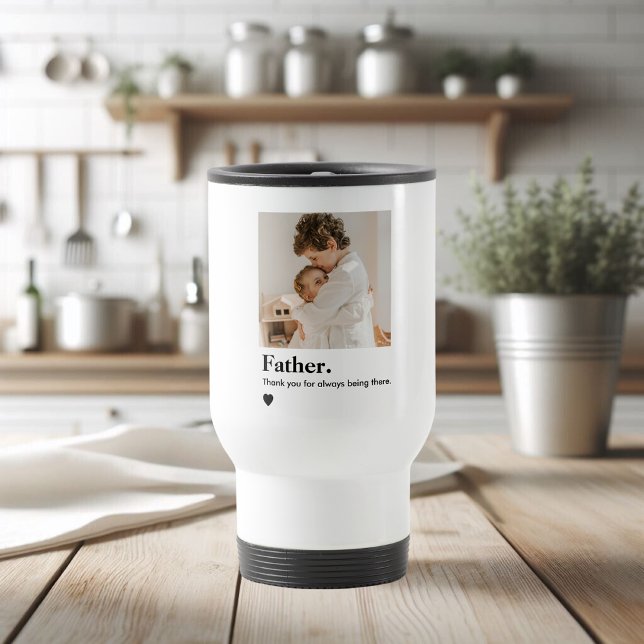Taza De Viaje Personalizado padre foto barrido de viaje | Regalo (Subido por el creador)