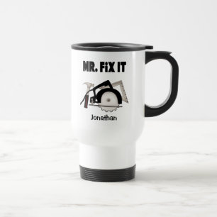 Taza De Viaje Personalizado Sr. Fix It Travel Mug