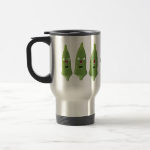 Taza De Viaje Personalizado vegetal de okra cantante