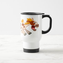 Taza De Viaje Personalizado vivo Pinto viajando a caballo