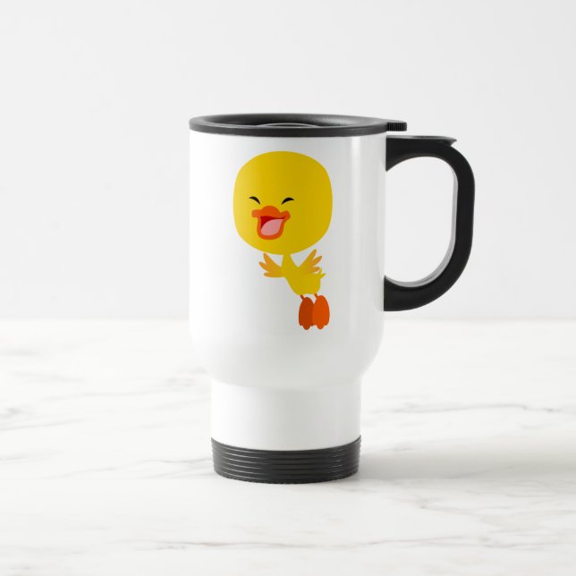 Taza De Viaje Personalizado volador lindo viajando a otro lugar (Derecha)