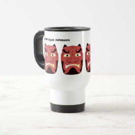 Taza De Viaje Personalizado Yokai Oni (Demonio Japonés)
