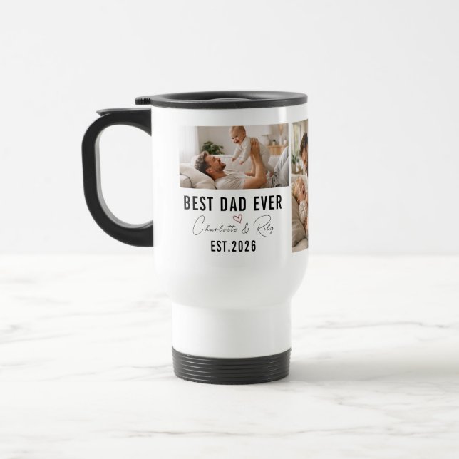 Taza De Viaje Personalized BEST DADDY Photo|Custom Father’s Day (Izquierda)