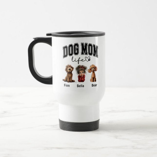 Taza De Viaje Personalized Dog Mom photo – Happy Mother’s Day (Izquierda)