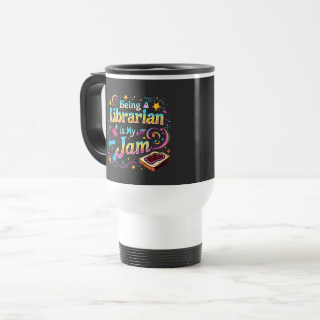 Taza De Viaje Personalized Librarian Gift (Anverso izquierdo)