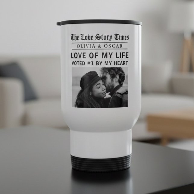 Taza De Viaje Personalized Love Story Photo  (Subido por el creador)